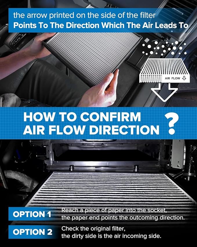PHILTOP HEPA Cabin Air Filter w/Activated Carbon, Compatible with CF11668 Dodge Charger 2011-2023, Challenger 2011-2023, Chrysler 300 2011-2023