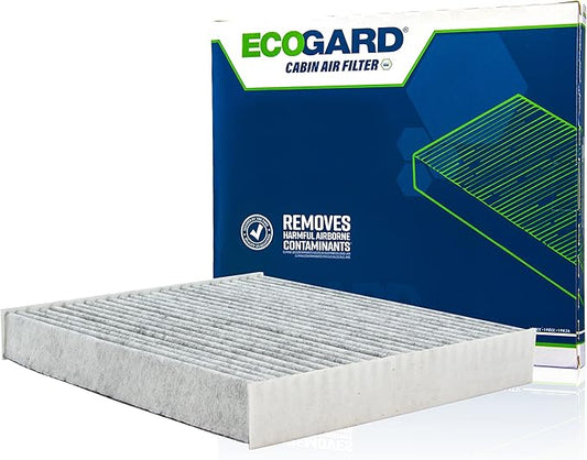 ECOGARD XC10036C Premium Cabin Air Filter with Activated Carbon Fits 2010-2024 Toyota 4Runner, 2006-2024 Yaris, 2018-2025 Land Rover Range Rover Velar, 2017-2025 Jaguar F-Pace