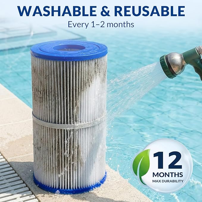 2-Pack PRB50-IN, C-4950, FC-2390 Replacement Hot Tub Filter, Compatible with Jacuzzi J-200 & Pentair Spa Filter, 50 Sq.Ft., Pro Series