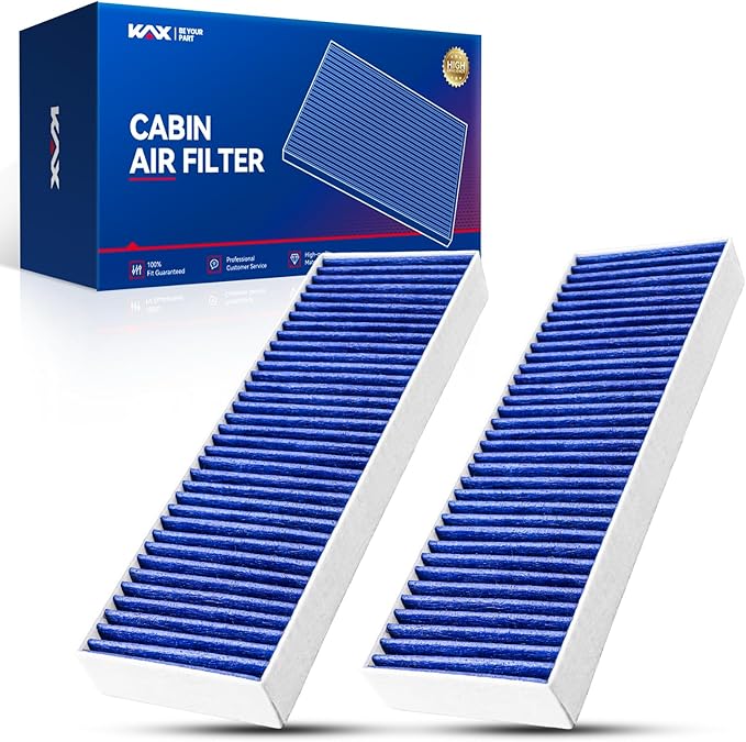 KAX Premium HEPA Cabin Air Filter with Dual Active Carbon, CF8603A Replacement for Honda Accord 1998-2002, Acura TL 1999-2003, CL 2001-2003, Strong Adsorption Passenger Compartment Air Filter, 1Set