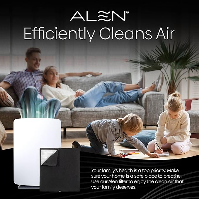 Alen Classic-VOC FreshPlus Replacement Air Filter for BreatheSmart Classic — True HEPA Carbon Filter to Remove VOC, Dust, Dander and Smoke — Air Cleaner for Allergy and Asthma Sufferers — 1 Filter
