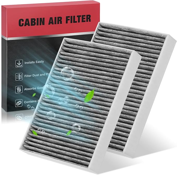 BDFHYK 2PC CAF99244 Cabin Air Filter with Activated Carbon Compatible with BMW X5, X6, X7, M5, M8, M8 Gran Coupe, 530e, 530i, 540i, 740i, 750i, 840i, 745e xDrive, 750i xDrive, Alpina B7, Alpina XB7