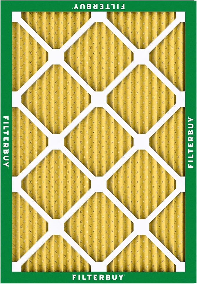 Filterbuy 8x14x1 Air Filter MERV 11 Superior Pet & Allergy Defense (1-Pack), Electrostatic Pleated HVAC AC Furnace Filters Replacement, Made in USA (Actual Size: 7.50 x 13.50 x 0.75)