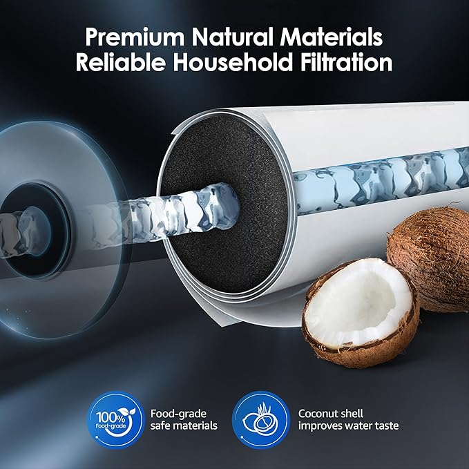 Waterdrop FXHTC AP810 10" x 4.5" Whole House Water Filter, Replacement for GE® FXHTC, 3M® Aqua-Pure AP810, Culligan® RFC-BBSA, W50PEHD, GXWH40L, GXWH35F, DuPont WFHD13001, Pentek® R50-BB