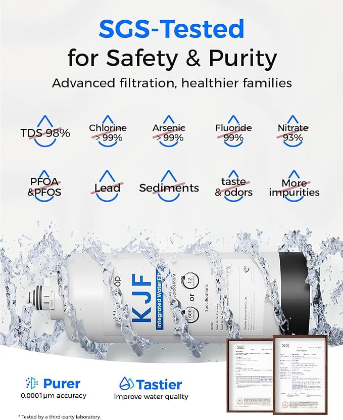 Waterdrop KJ600 Reverse Osmosis System, Instant Hot Water Dispenser, 600 GPD, Reduce PFAS, Tankless, 2:1 Pure to Drain, Under Sink, TDS Reduction, Smart Faucet, Hot and Cold Water Dispenser Faucet