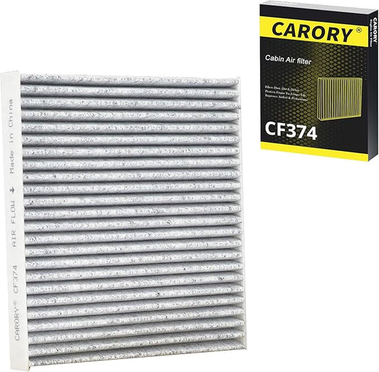 CARORY Cabin Air Filter w/Activated Carbon for Toyota Tacoma (2005-2023), Dodge Dart (2013-2016), Pontiac Vibe (2003-2008), OE# 87139-YZZ09, 88508-01010, CF10374