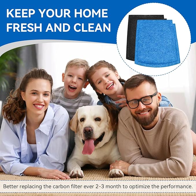 True Air Filters Replacement for Hamilton Beach True Air Purifier 04384,04532GM, 04530G, 04530GM & 04531GM, for Odor Eliminators, Neutralizes Pet Smells (04234G, 6-Pack)