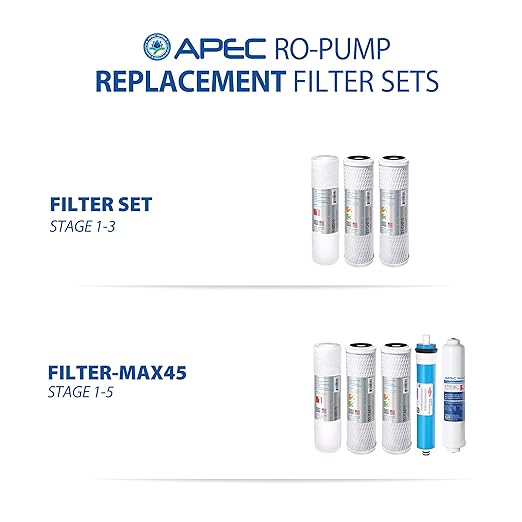 APEC Water Systems RO-PUMP-120V Top Tier Ultra Safe Reverse Osmosis Drinking Water Filtration System with US Made Booster Pump