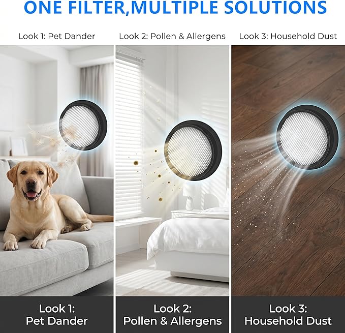 AWO 4 PACK Replacement Washable and Reusable Vacuum Filter Compatible with Eleckeys K10 Cordless Stick Vacuum Cleaner