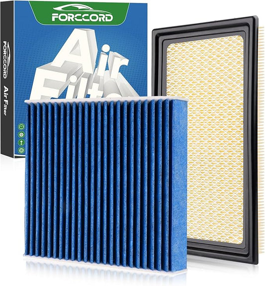 Cabin & Engine Air Filter Fit for Explorer 2011-2019, 3.0T Flex 2010-2019, Fusion 2010-2012 3.5L, Taurus 2009-2019, MKT 2010-2019 Replacement CF11176 CA10242 Car Accessories