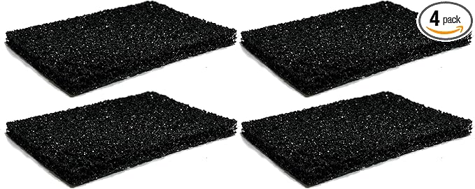 Nispira Activated Charcoal Odor Filter Refills Deodorizers Compatible with Simplehuman Filter Case Trash Cans, 4 Packs