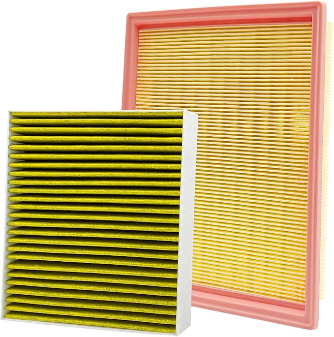 Capume 2PCS Cabin Engine Air Filter Kit Fits for 2022 2023 2024 2025 Pathfinder,2022-2025 QX60,Replacement for 165466TA0A,272775NA1A,JM277JMTAOA