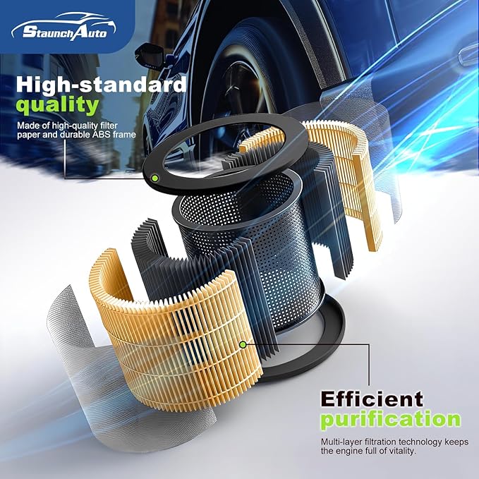 Engine & Cabin Air Filter for Ford Bronco 2021-2025 2026 2.3L 2.7L Air filter for Car Replacement for CF12772 MB3G-9601AA Automotive Accessories-2 Pack