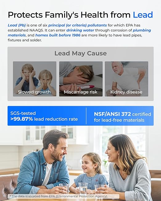 Waterdrop G5P700A-Pro Alkaline Mineral pH+ Reverse Osmosis Water Filter, NSF/ANSI 58 & 372 Certified, 8 Stage Dual Flow Reverse Osmosis System, 700 GPD RO Water Filtration System, LED Faucet