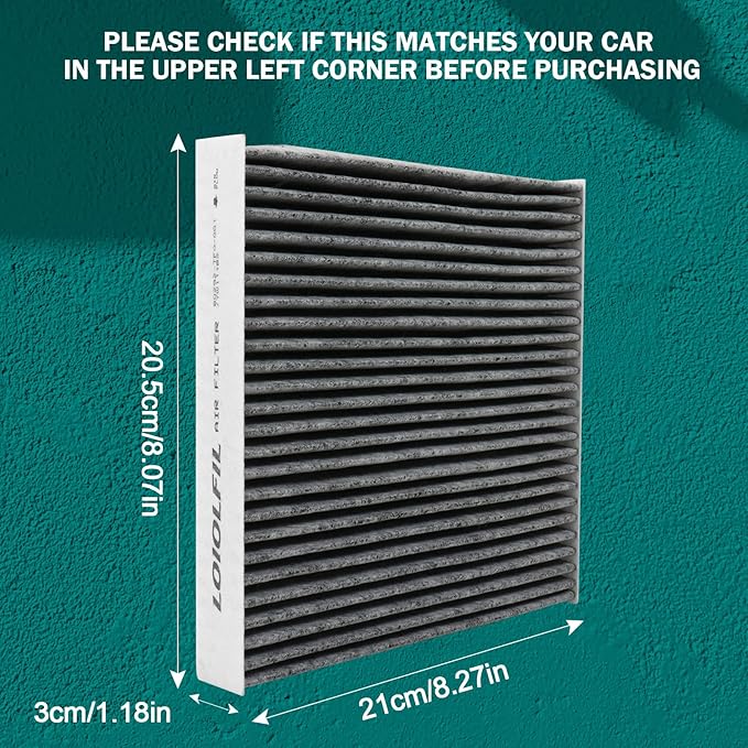 Cabin Air Filter Replacement for CF11182 CP182 Honda Acura CR-V Civic Clarity CR-Z Fit HR-V Insight Odyssey RDX TLX 80292-TF0-G01, Premium Cabin Filters with Activated Carbon