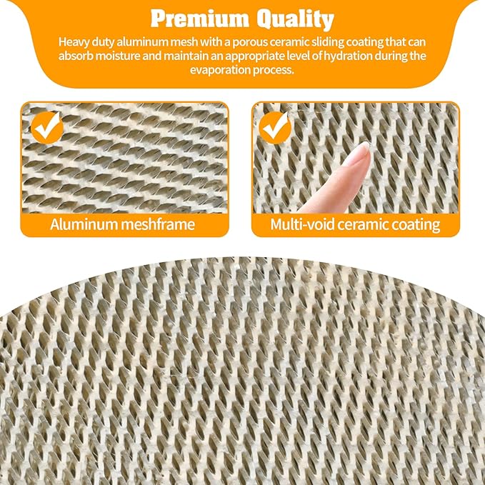 DerBlue 2PACK 35 Water Panel Humidifier Replacement Filter Compatible with AprilAire Humidifier 300, 350, 360, 560, 560A, 568, 600, 600A, 600M, 700, 700A, 700M, 760, 760A, 768 & X2661 Humidifier pad