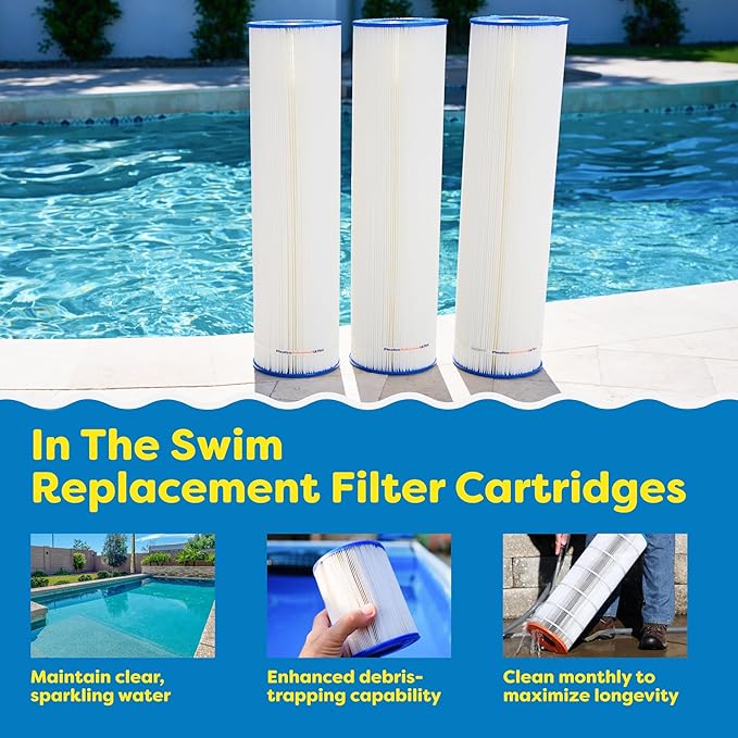 In The Swim Premium Pool Filter Cartridge 4-Pack Replacement for Pentair Clean & Clear Plus 320 CCP320 Filter