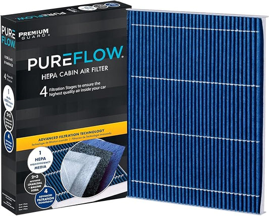 PureFlow HEPA Cabin Air Filter PC6286HX | Fits 2015-2024 Ford Edge, 2013-2020 Fusion, 2013-2020 Lincoln MKZ, 2019-2023 Nautilus, 2016-2018 MKX, 2017-2020 Continental
