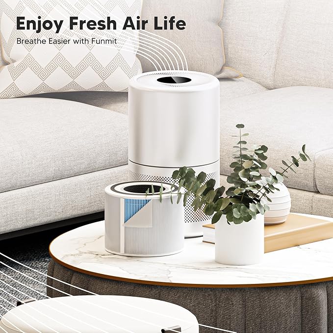 Core 300 Smoke Remover Replacement Filter for LEVOIT Core 300 Core 300-P Core 300S Core 300S-P Air Purifier, 4-in-1 High Efficiency Activated Carbon, Compared to Part # Core 300-RF-SR, 4 Pack, Blue