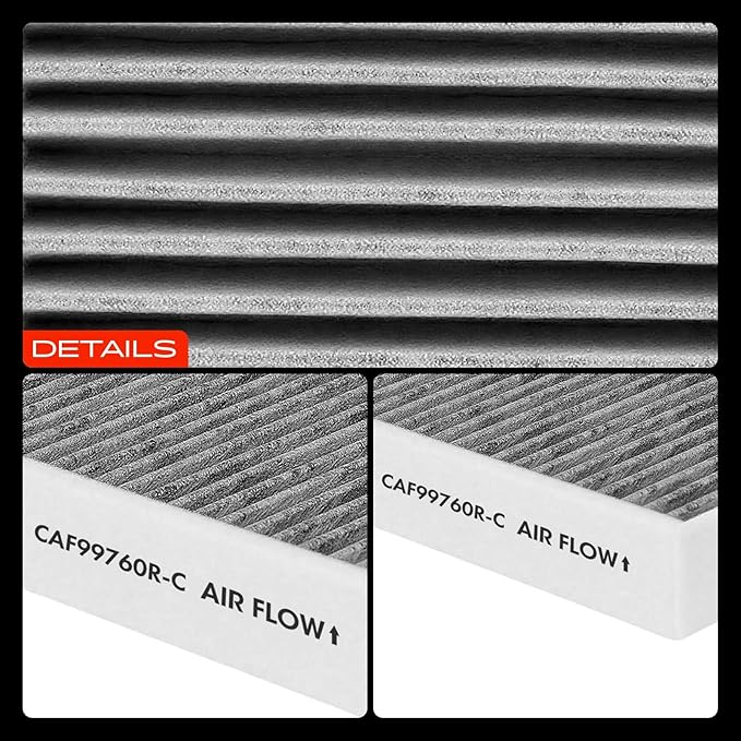 A-Premium 2-PC Cabin Air Filter with Activated Carbon Compatible with BMW X1 2016-2022, X2 2018-2022, i3 2014-2021, i3s 2018-2021 & Mini Cooper/Cooper Clubman 2016-2022, Cooper Countryman 2017-2022