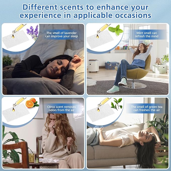 ShufudeJa Humidifier Aroma Pads 30 Pack, Aroma Pad Replacement Filter Compatible with LEVOIT LV600S, Classic300S, LV600HH, OasisMist450S Humidifiers, Increase Fragrance Function
