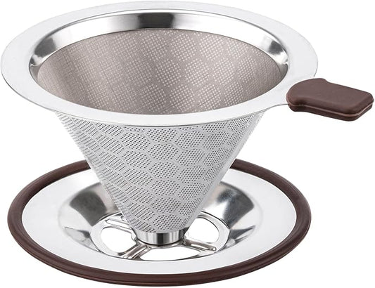 Pour Over Coffee Dripper for YETI 14oz Mug, Paperless Reusable Stainless Steel Coffee Filter for YETI 20oz Tumbler, BPA Free