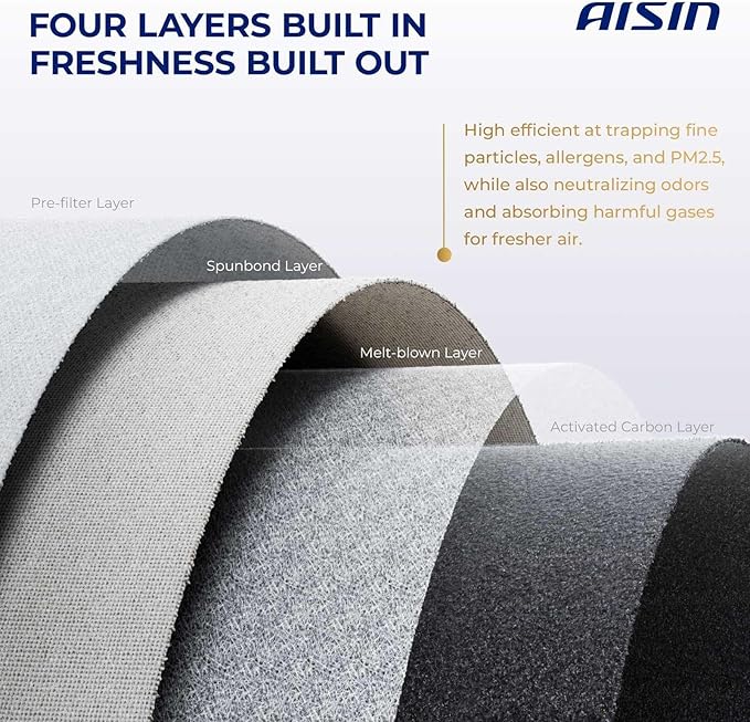 AISIN AFTERMARKET CBFAZ-00320 Cabin Air Filter with Activated Carbon - Compatible with BMW X5 2000-2006, Land Rover Range Rover 2003-2013