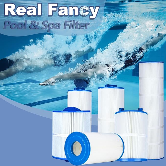 PCC130 Pool Filter Cartridges Replaces Pentair CCP520, Unicel C-7472, Filbur FC-1978, FC-6475, Clean and Clear Plus 520, 817-0143, 178585, 4 X 125 Sq. Ft. L x OD: 32 1/16"x 7", 4 Pack