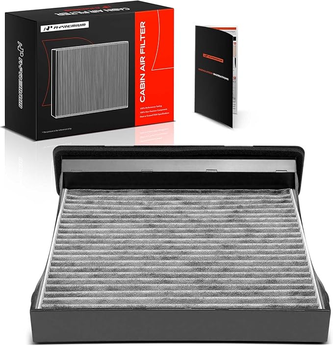 A-Premium Cabin Air Filter with Activated Carbon Compatible with Subaru Model - Crosstrek 2016-2017, Forester 2009-2018, Impreza 2008-2016, WRX 2012-2021, XV Crosstrek 2013-2015 - Behind Glove Box