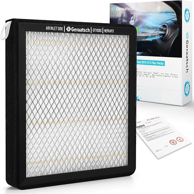 HEPA Cabin Air Filter with Activated Carbon, Certified 99.95% Filtration, CF10285(CP285) for Camry/Corolla/Highlander/Land Cruiser/RAV 4/Sienna/Prius; CT200h/ES300h/NX300; Legacy/Outback