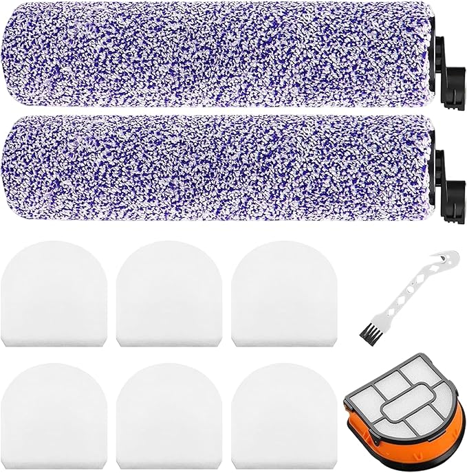 HydroVac Replacement Brush Roller Filter: for Shark WD101 WD201 WD100 WD200 AW201 WD200C WD201C WD101C AW261 WD160 Hydrovac XL 3-in-1 Vacuum Cleaner, Cordless Pro XL Vacuum, Part WDFF1 WDB1