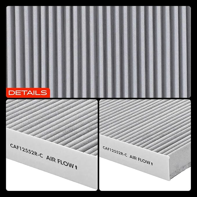 A-Premium Cabin Air Filter with Activated Carbon Compatible with Nissan Altima 2019-2023 & Infiniti QX60 2022-2023, QX50 2019-2023, QX55 2022-2023, Replace# 272776CA1A, 272775NA1A