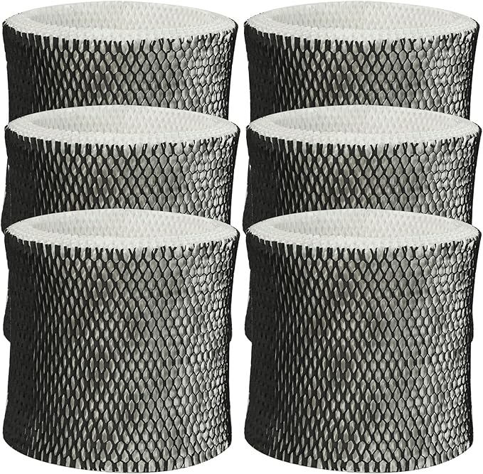 HWF64 Humidifier Filter for Sunbeam Humidifier Filter B, SCM1746, Long-Last & Sturdy, Fits Holmes HM1746, HM-1745 and Bionaire BWF64, 6 Pack