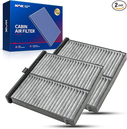 KAX Cabin Air Filter, CF12140 Replacement for Yaris iA 2017-2018, Yaris 2019-2020, MZD CX-3 2016-2020, 87139WB001 with Upgraded Activated Carbon-2Pcs
