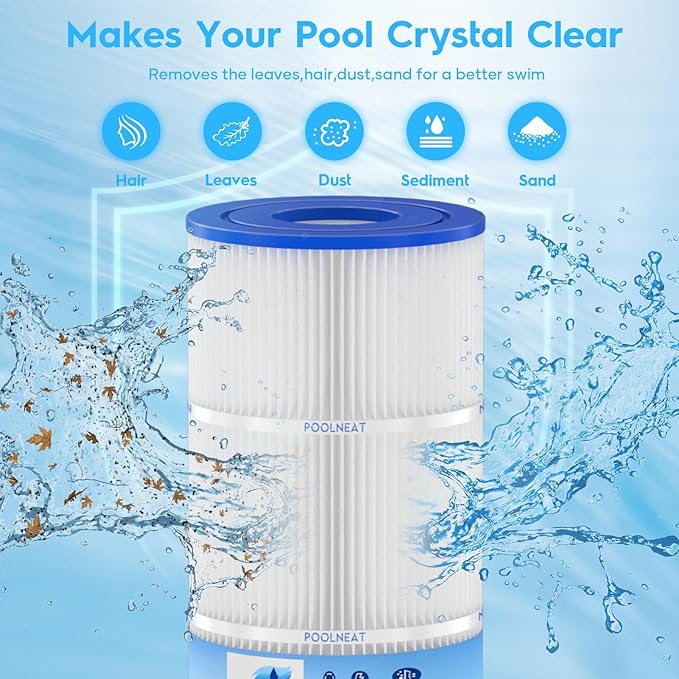 CCP420 Pool Filter Cartridges Replacement for PCC105,FC-1977,PCC105-PAK4,C-7471,178584,FC-6470,R173576,Ultral-A6,817-0106,Clean＆Clear Plus 420,105Sq.ft,4 Pack