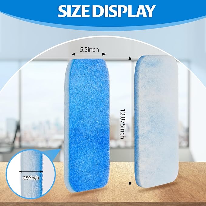 Ziliny 10 Pack RV AC Filters for Air Conditioner Vent 12.9 x 5.5 Inch RV Filters Replacement for Air Conditioner Vent Compatible with MERV 6 AC Filter(Rounded Rectangle)
