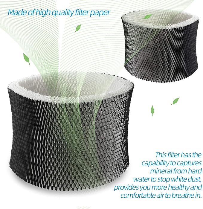 ANTOBLE Humidifier Filters Replacements for Holmes HWF72 HWF75 HWF75CS HWF75PDQ-U; Sunbeam SCM3501 SCM3502 SCM3656 SCM3657 SCM3609P Humidifier - 2 Pack