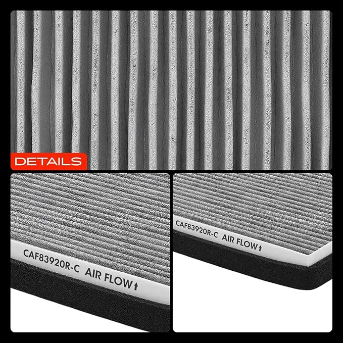 A-Premium Cabin Air Filter with Activated Carbon Compatible with Buick Allure, Century, LaCrosse, Regal & Chevrolet Impala, Monte Carlo & Pontiac Grand Prix, 1997-2016, Replace# 10406026