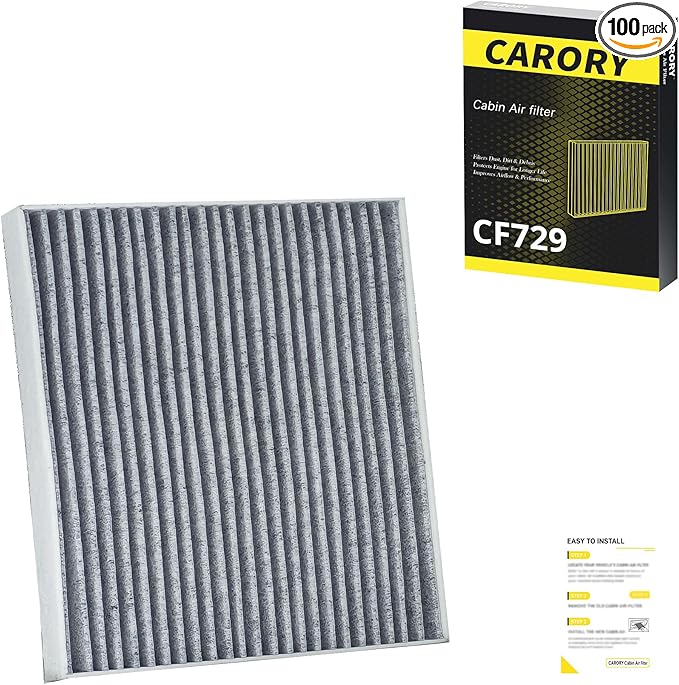 CARORY Cabin Air Filter for Dodge Journey 2009-2020, Avenger 2008-2014; Jeep Compass & Patriot 2007-2017 (Classic Style); Chrysler 200 2011-2014, Replace# CF10729, 05058693AA