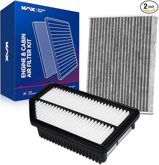 KAX Engine & Cabin Air Filter Kit, Replacement for Kia Soul 2014-2019, Replace# CA11206 CF12002