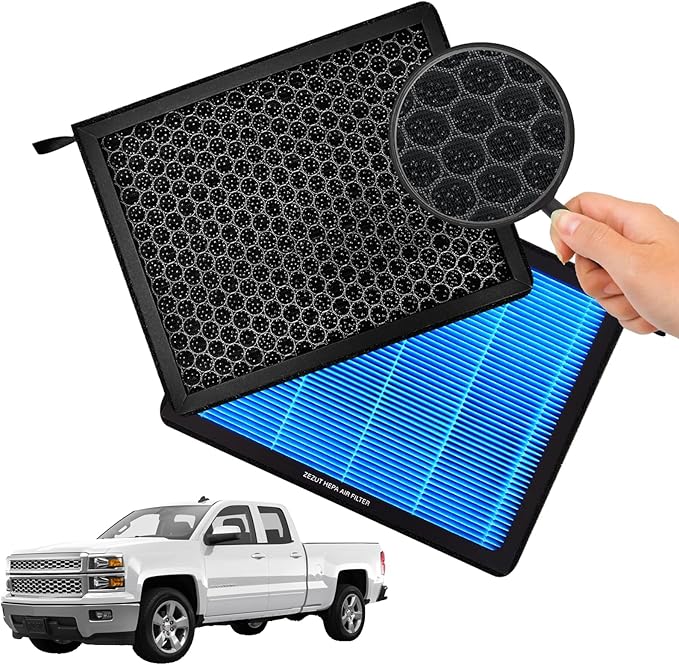 Cabin Air Filter, for 2014-2020 Cadillac Escalade, 2014-2018 Chevy Silverado 1500 and Sierra 1500, 15-19 2500HD and 3500HD, Suburban, Tahoe, Yukon, Activated Carbon (CF11809)