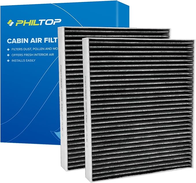 PHILTOP HEPA Cabin Air Filter w/Activated Carbon, Compatible with CF11220 BMW 535i, 535i xDrive, 528i, 528i xDrive, 650i, 550i, 750i xDrive, 750Li, M5, 550i xDrive, 535d, 535d xDrive, 750i, Alpina B7
