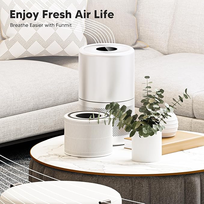 Core 300 Replacement Filter for LEVOIT Core 300 Core 300S Core 300-P Core 300S-P Air Purifier for Home Bedroom, 3-in-1 High Efficiency and Activated Carbon Filter, Part # Core 300-RF, 2 Pack, White