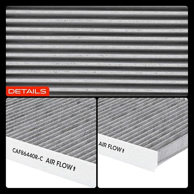A-Premium Cabin Air Filter w/Activated Carbon Compatible with VW Jetta 1993-2005, Passat 2001-2005, Golf 1993-2006, Beetle 1998-2010, Cabrio 1995-2002 & Audi TT 2000-2006, Replace# 1J0819644