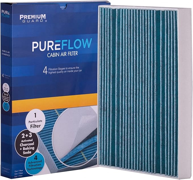 PureFlow Cabin Air Filter PC99348X | Fits 2019-2025 Mercedes-Benz Sprinter 2500, 2024-2025 eSprinter, 2016-2023 Metris, 2019-2022 Sprinter 3500, 2020-2023 Sprinter, Front