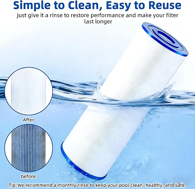 KGC CC200 Pool Filter Cartridge Replaces Compatible with PAP200, Clean & Clear 200, CC200, Unicel C-9419,Filbur FC-0688, 59054400, R173217, Pool Filter Cartridge 200 Sq. Ft, 1 Pack