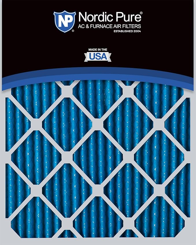 Nordic Pure 12x24x1 (Actual Size: 11 1/2 x 23 1/2 x 3/4) Pleated MERV 7 Air Filters 3 Pack