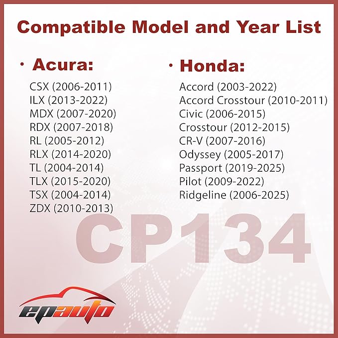 EPAuto CP134 (CF10134) Premium Cabin Air Filter includes Activated Carbon, 3 Packs