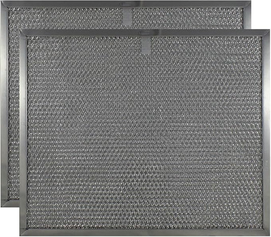Filter Everything Replacement Range Hood Filter, Compatible with Broan BPS1FA30 & GE WB02X10713 – 11‑3/4″ × 14‑1/4″ × 3/8″ Aluminum Grease Filter, 2‑Pack