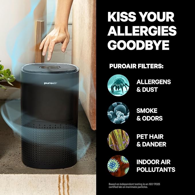 PuroAir 240 Replacement Filter - Genuine Puro Air 240 Filter Replacement - Official PuroAir Air Purifier HEPA Filter with CarbonTech Filters 99.9% of Pollen, Dust, Pet Dander, Smoke, Odors